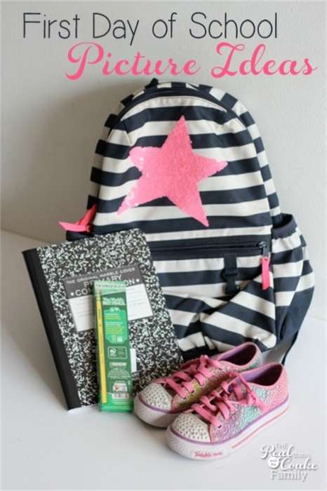 Great back to school first day photo ideas! #BacktoSchool #Pictures #RealCoake