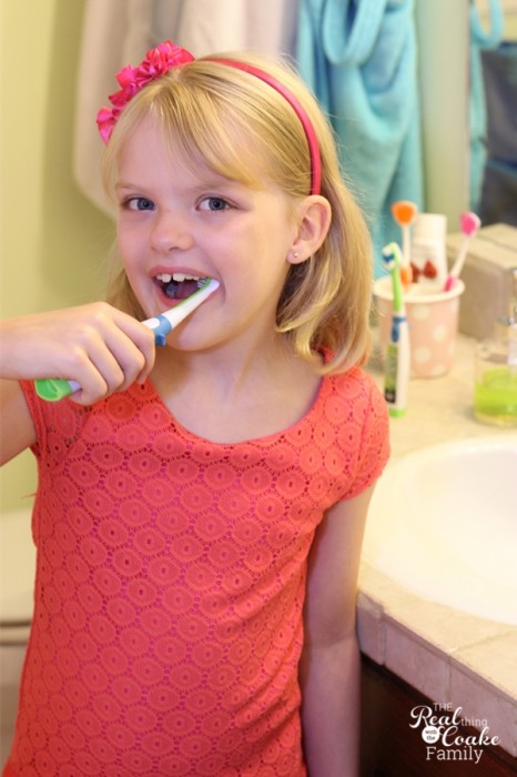 Great idea for ending the tooth brushing battles in our house. Get kids brushing teeth the fun way! #BrushingTeeth #Kids #ToothTunes #ad