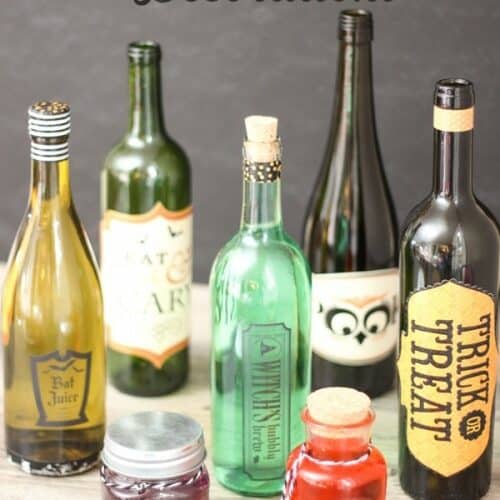 Wine Bottles Make Easy Halloween Crafts