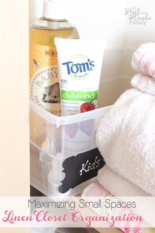 Reorganized the bathroom closet with clear labeled bins : r/organization