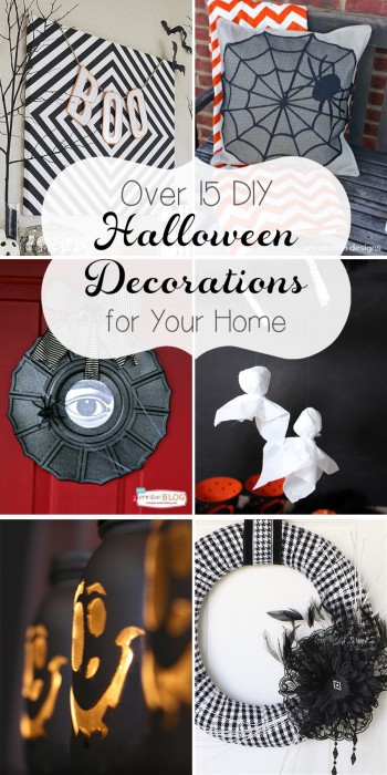 Love all these great Halloween crafts. There are over 15 DIY Halloween decorations that are perfect to add to my home decor for Halloween!