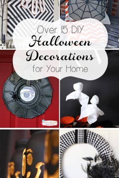 Love all these great Halloween crafts. There are over 15 DIY Halloween decorations that are perfect to add to my home decor for Halloween!