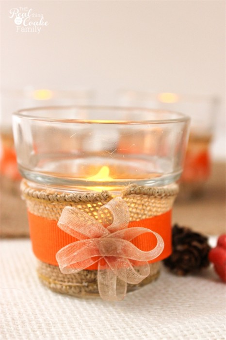 Oh Thanksgiving crafts! These are the most darling diy tea lights. They are easy to make and will be a great addition to my Thanksgiving decorations.