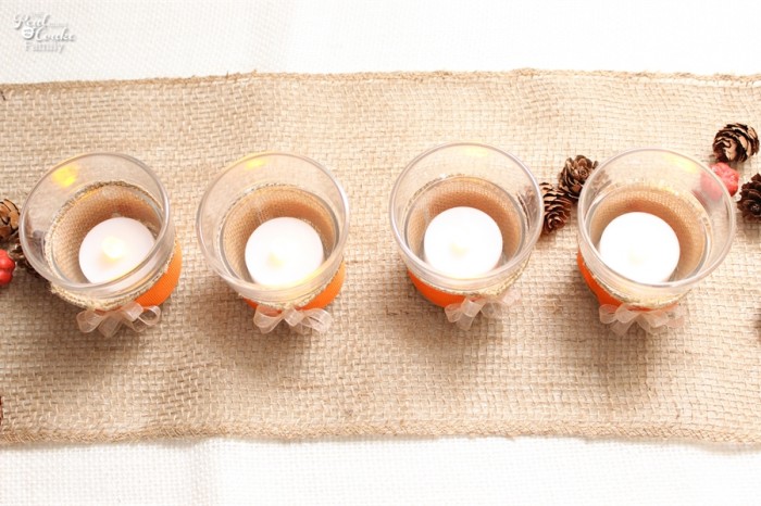 Oh Thanksgiving crafts! These are the most darling diy tea lights. They are easy to make and will be a great addition to my Thanksgiving decorations.