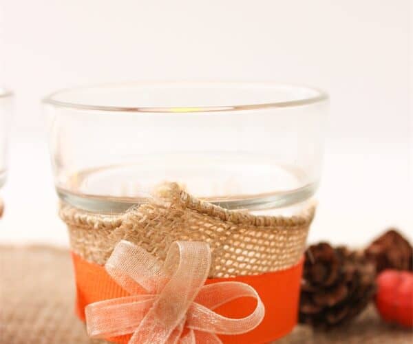 Thanksgiving Crafts ~ Simple Tea Lights for the Table