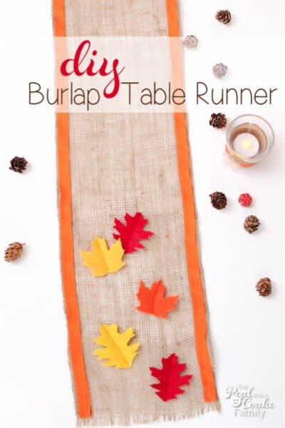 Thanksgiving seems to get so forgotten. I still love making Thanksgiving crafts and this diy burlap table runner will be fantastic on my Thanksgiving table.