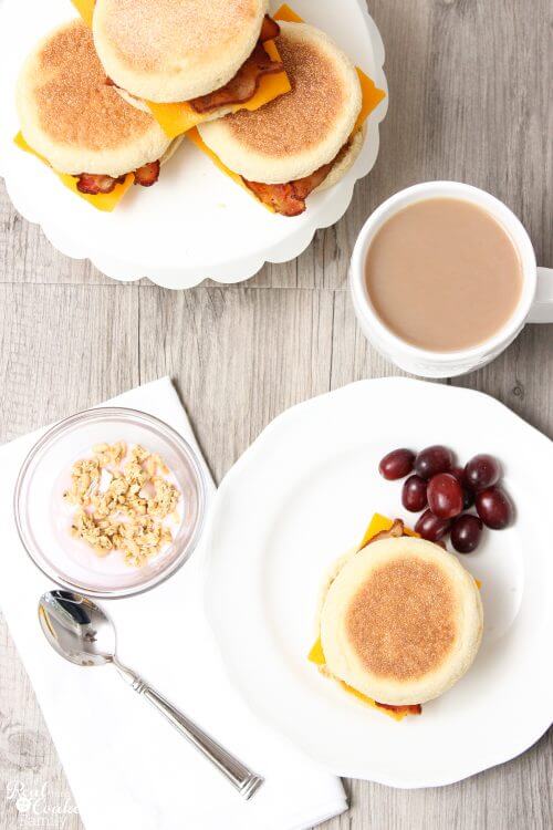 Love quick and easy breakfast ideas. This recipe makes delicious egg sandwiches that I can make ahead and pop in the freezer. Perfect easy grab and go weekday breakfast. 
