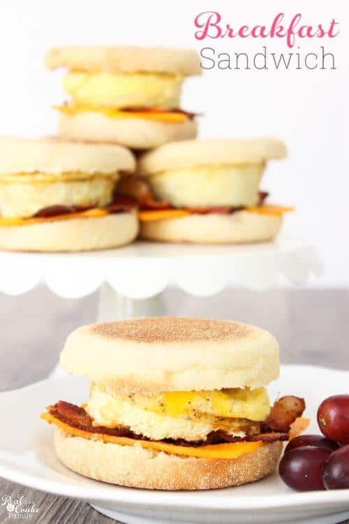 Love quick and easy breakfast ideas. This recipe makes delicious egg sandwiches that I can make ahead and pop in the freezer. Perfect easy grab and go weekday breakfast. 