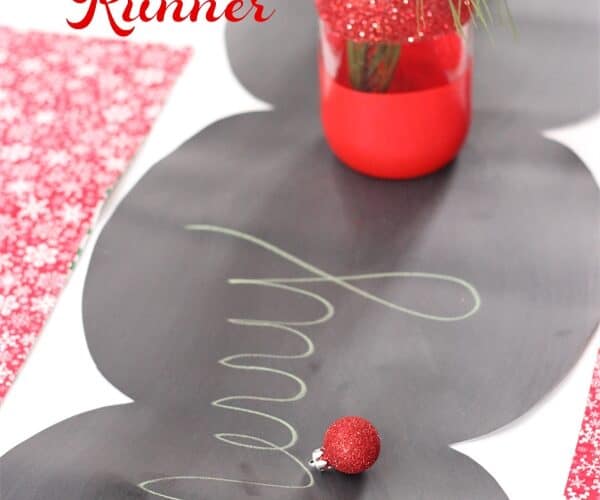 DIY Chalkboard Table Runner