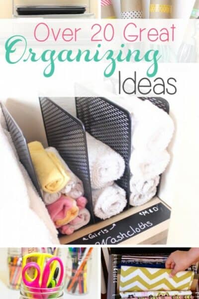 Love all these great ideas to organize my house and my life. I am excited to try some of these and feel more organized!