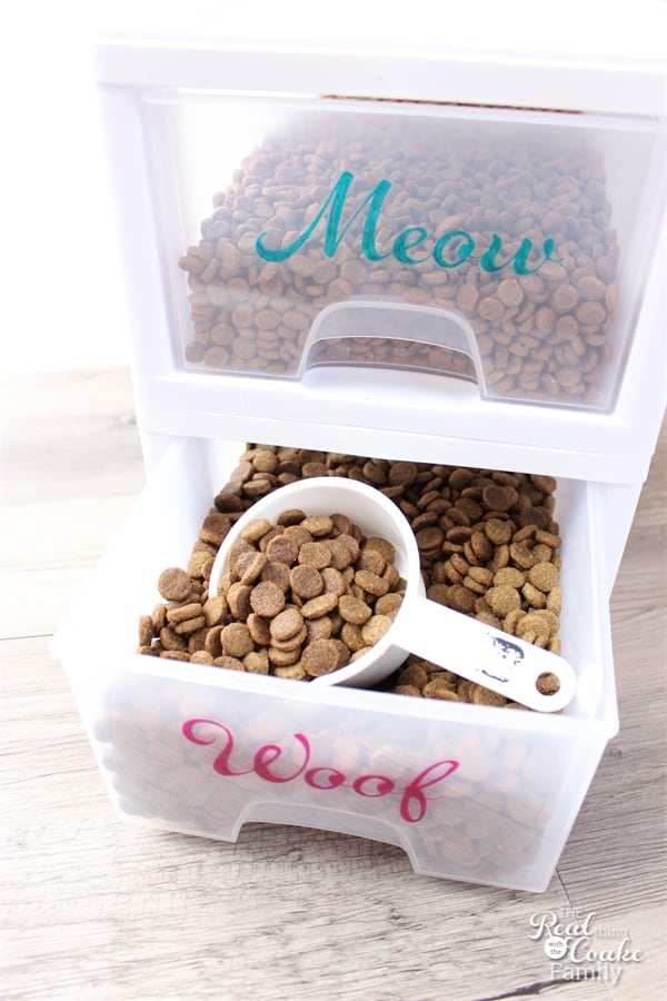 Organizing Pet Food with a Little Cuteness