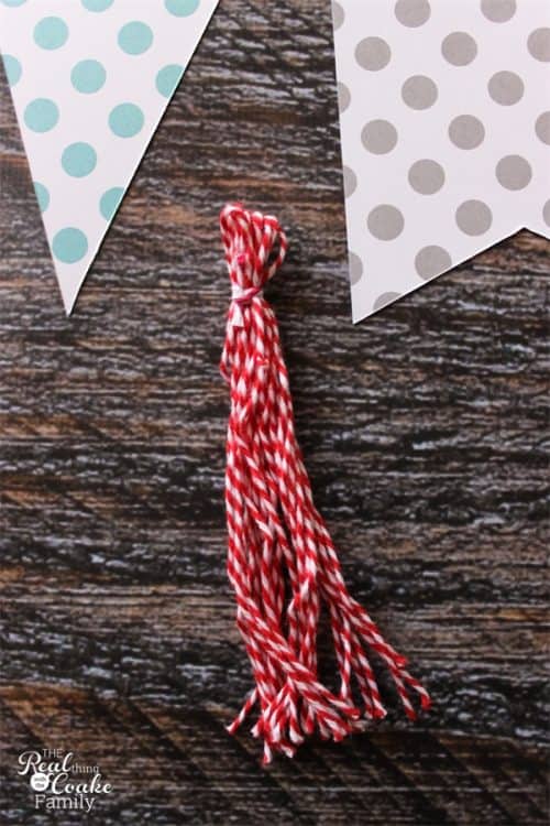 I can't wait to make this adorable diy banner with the cute tassels. It is easy to make and I can change it for whatever season or theme. Perfect for easy changes to my home decor. Sponsored