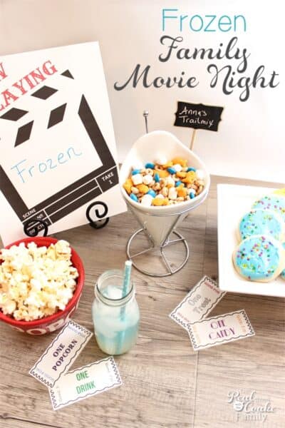 This family Frozen Movie Night has so many cute ideas for the kids and the adults, too. Even has a great idea for dinner. Looks quick, easy and fun!
