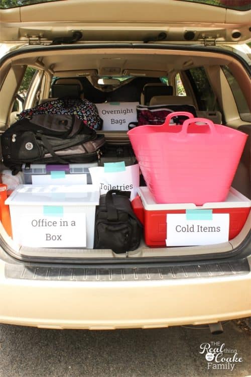 Great tips and hacks for our road trip. Shows ideas, organizing the whole car, packing for kids and the whole family. Including essentials we need for our long cross-country trip and snacks.