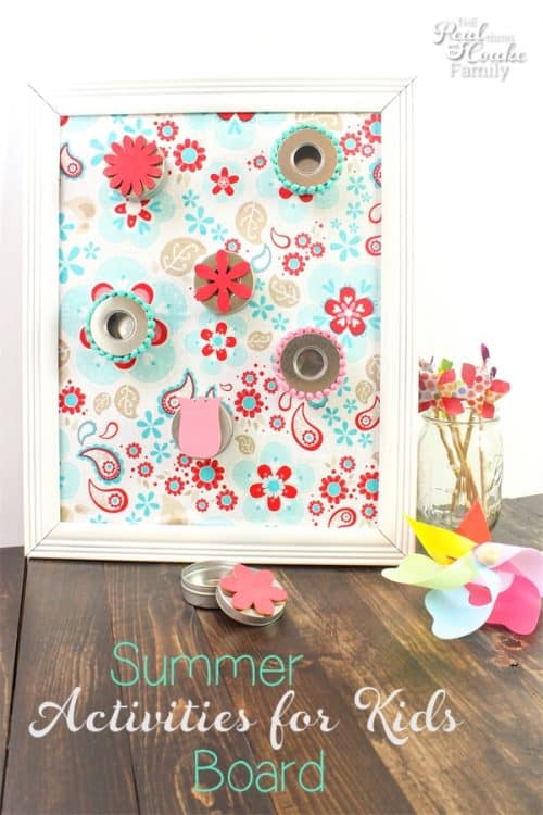 I totally need to make this adorable diy Summer Activities for kids board. Then fill up the tins all summer with simple and inexpensive ideas for me and the kids to do together. Fun!