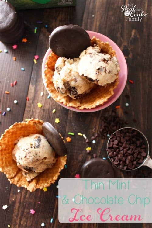 We love yummy desserts. Even better is spending time doing fun things with my kids. This delicious Thin Mint and Chocolate Chip Ice Cream Recipe is so yummy and fun to make with the kids.