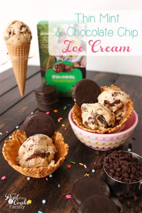 We love yummy desserts. Even better is spending time doing fun things with my kids. This delicious Thin Mint and Chocolate Chip Ice Cream Recipe is so yummy and fun to make with the kids.
