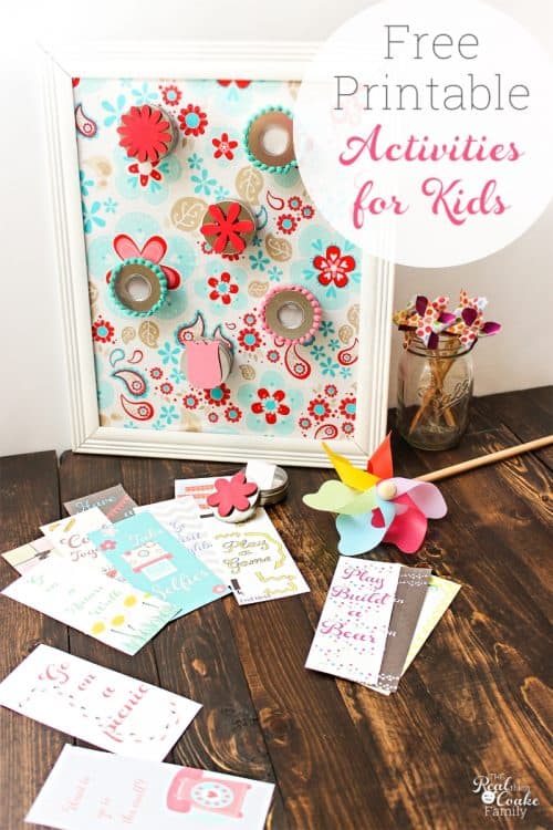 I am always looking for great activities for kids that we can do together. These free printable ideas are so cute and perfect for this summer. 