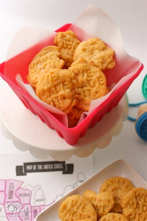 Love finding delicious recipes that I can make with this kids for kids activities. These homemade cheese crackers are Amazing!  Loved hearing the kids say, "We Made It!"