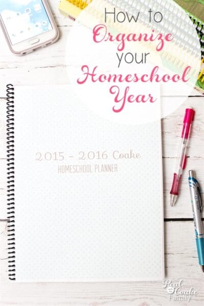 This is such an easy way to Organize our homeschool year. It will help me with planning our homeschool year and keeping on track throughout the year.