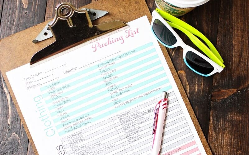Free Printable Packing List