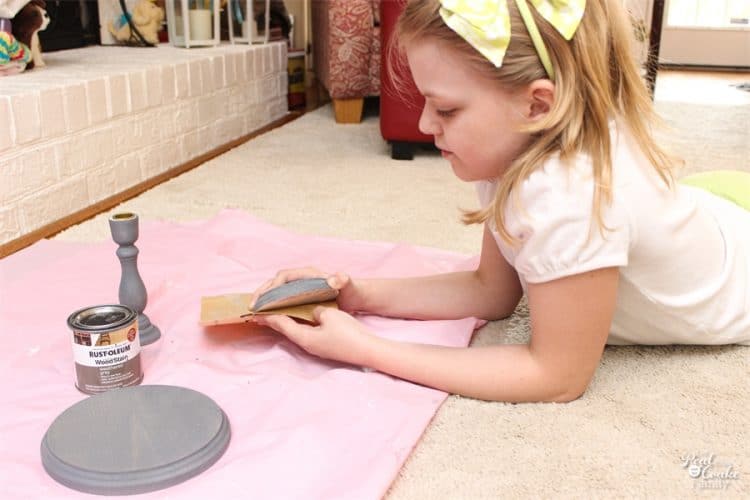 This is such a cute diy to make a doll sized nightstand. Perfect craft to make doll furniture for our American Girl Dolls. 