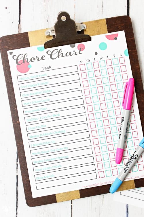 Such cute free printable chore charts or responsibility charts for the kids. Has ideas on how to use them and for chores. 