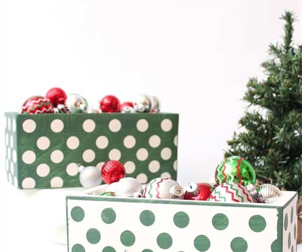 Adorable DIY Christmas Home Decor from Concrete Planters