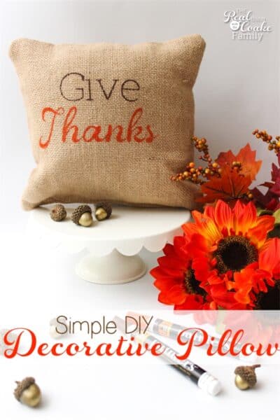 These are adorable Decorative Pillows. Love Thanksgiving crafts that are so simple and easy and give me cute decorations for my home decor.