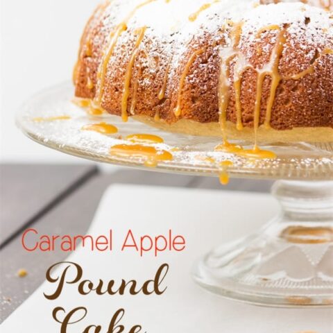 Fall recipes are so delicious and fun! This caramel apple pound Cake is so simple to make, delicious, and pretty.