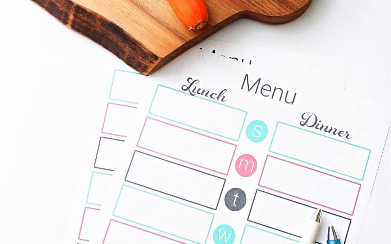Weekly Meal Planning Made Easy with a Free Printable