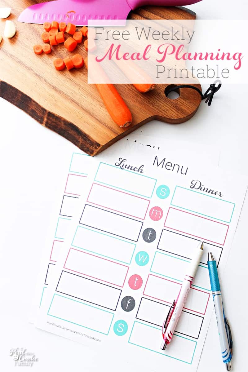 Weekly Meal Planning Made Easy with a Free Printable