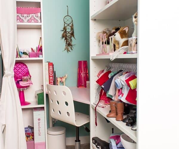 DIY Kids Corner Desk ~ A Partial IKEA Hack Desk