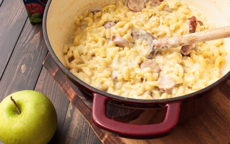 One Pot Sausage and Apple Pasta Dinner Recipe