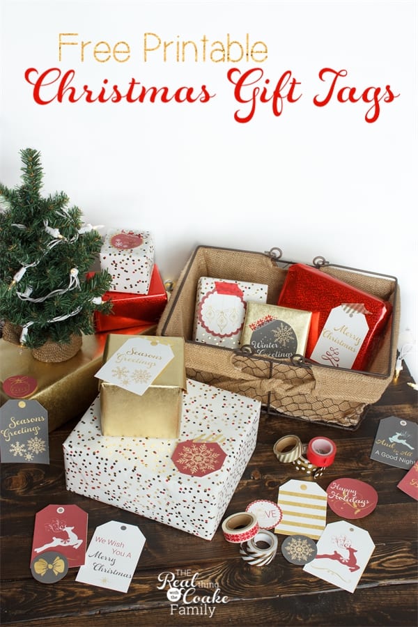 Free Printable Christmas Gift Tags - Real Creative Real Organized