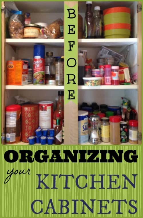 organizing kitchen cabinets