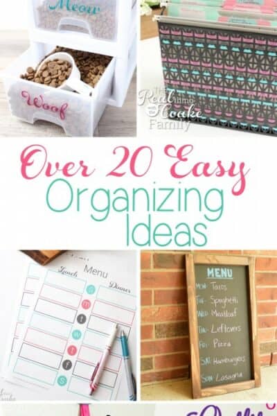 These are such easy ways to organize my family and my home. I am excited to try some and get more organized.