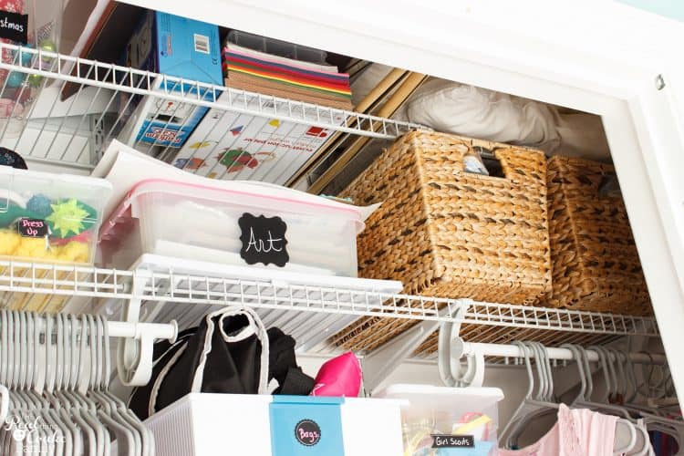 Love all these great tips to organize a Kids Closet. Also a DIY on how to hang doors. Need to use both of these in our Kids Room