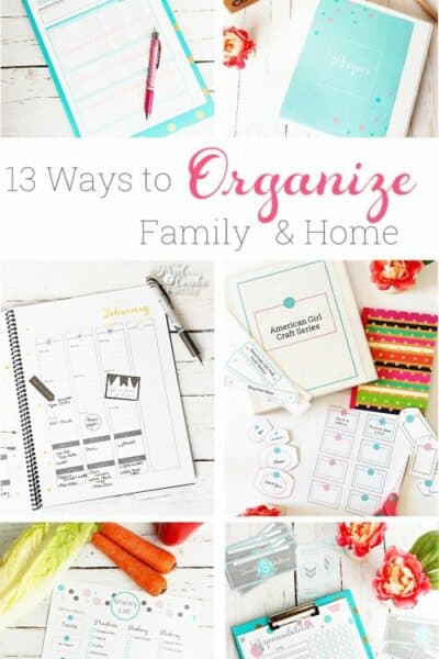 These are great ideas to help me organize my home and my family. They are little organizing projects that I can do one each week. Perfect!