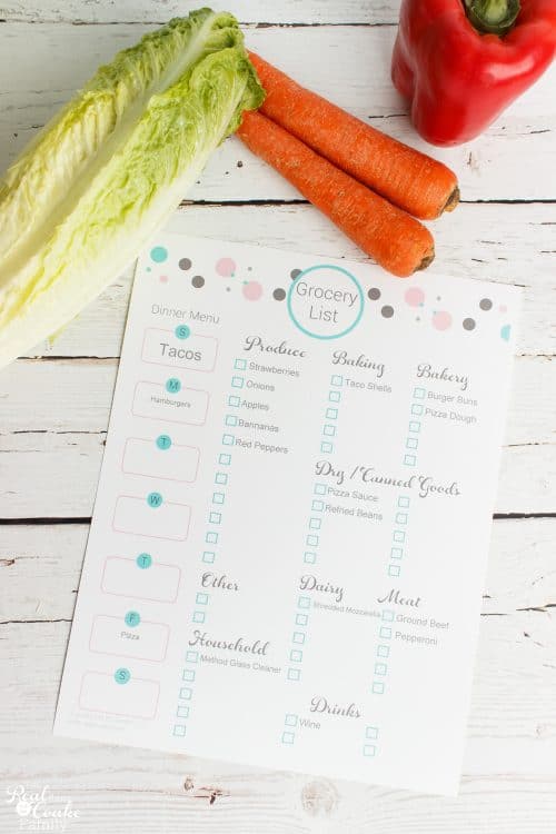 Meal planning ideas for quick family meal planning when you don't have time to meal plan. Organization ideas, printables and a few dinner ideas as well.