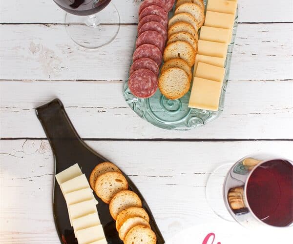 Beautiful Glass Trays Made from Wine Bottles