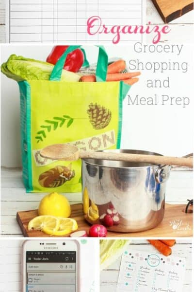 Great tips on how to be Organized with grocery shopping and meal prep. Has cute printables as well to help me with organizing it all.