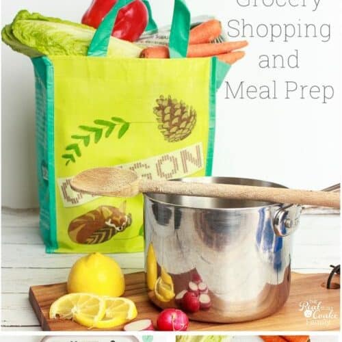 Real Organized Grocery Shopping & Meal Prep