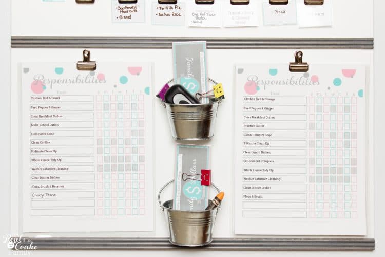 This is a simple DIY home Command Center. It will totally help our family organization stay on track. Love it!