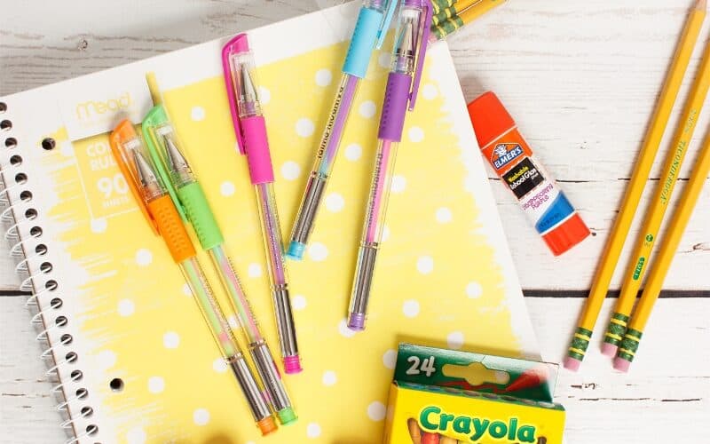 Real Organized Back to School Shopping