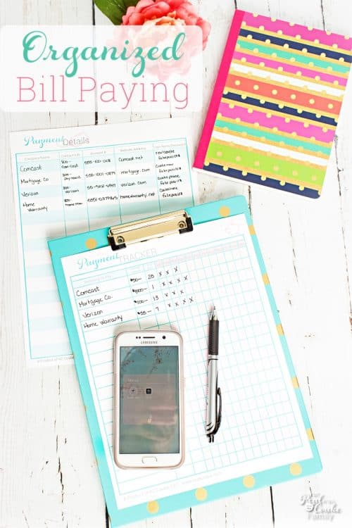 Love these free tips for bill organization and paying bills. Great system with ideas and printables to be on time with all our bills. 