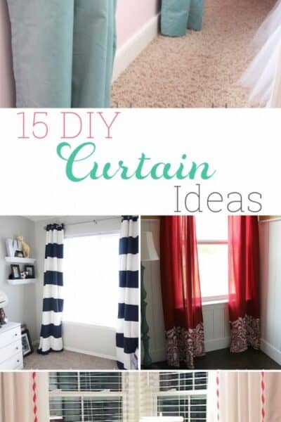 Great ideas for DIY Curtains - 15 ideas. Everything from no sew, drop cloth, and more traditional curtains. #8 is my favorite.