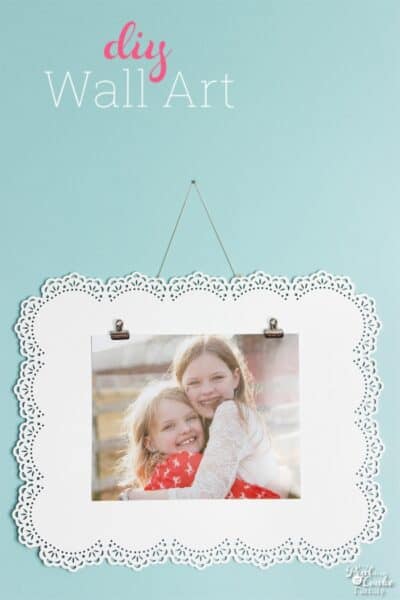 This is such pretty DIY Wall Art. So easy to make and so pretty. I love that it can be changed any time. Perfect for my girls bedroom or our other home decor.