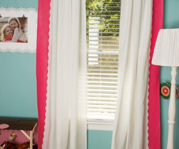 DIY Painted IKEA Curtains
