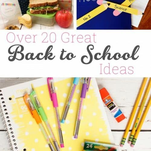 Over 20 Great Back to School Ideas for the Whole Family